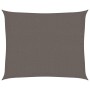 Toldo de vela gris antracita HDPE 160 g/m² 2,5x3 m