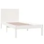 Solid white pine wood bed frame 100x200 cm by , Beds and slatted bases - Ref: Foro24-3104144, Price: 117,24 €, Discount: %