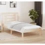 Solid pine wood bed frame 90x190 cm by , Beds and slatted bases - Ref: Foro24-3104313, Price: 80,36 €, Discount: %