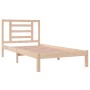 Estructura de cama madera maciza de pino 90x190 cm de , Camas y somieres - Ref: Foro24-3104313, Precio: 82,47 €, Descuento: %