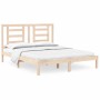 Solid pine wood bed frame 160x200 cm by , Beds and slatted bases - Ref: Foro24-3104358, Price: 127,05 €, Discount: %