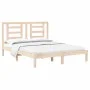 Estructura de cama de madera maciza de pino 160x200 cm de , Camas y somieres - Ref: Foro24-3104358, Precio: 121,81 €, Descuen...