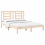 Solid pine wood bed frame 160x200 cm by , Beds and slatted bases - Ref: Foro24-3104358, Price: 127,05 €, Discount: %
