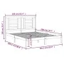 Estructura de cama de madera maciza de pino 160x200 cm de , Camas y somieres - Ref: Foro24-3104358, Precio: 121,81 €, Descuen...