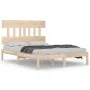 Estructura de cama madera maciza de pino 140x190 cm de , Camas y somieres - Ref: Foro24-3104718, Precio: 104,99 €, Descuento: %