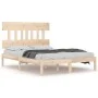 Solid wood bed frame 180x200 cm by , Beds and slatted bases - Ref: Foro24-3104753, Price: 130,45 €, Discount: %