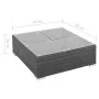 6-piece garden furniture set and black synthetic rattan cushions by vidaXL, Garden sets - Ref: Foro24-44602, Price: 539,67 €,...