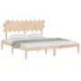 Estructura de cama de madera maciza super king 180x200 cm de , Camas y somieres - Ref: Foro24-3104883, Precio: 135,60 €, Desc...
