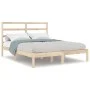 Solid pine wood bed frame 140x200 cm by , Beds and slatted bases - Ref: Foro24-3104933, Price: 104,67 €, Discount: %