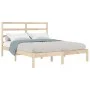 Solid pine wood bed frame 140x200 cm by , Beds and slatted bases - Ref: Foro24-3104933, Price: 104,67 €, Discount: %