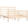 Solid pine wood bed frame 140x190 cm by , Beds and slatted bases - Ref: Foro24-3104986, Price: 120,03 €, Discount: %