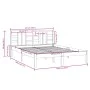 Estructura de cama doble pequeña madera maciza blanca 120x190cm de , Camas y somieres - Ref: Foro24-3105376, Precio: 118,60 €...