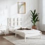 Weißer Einzelbettrahmen aus Massivholz, 75 x 190 cm von , Betten und Lattenroste - Ref: Foro24-3105561, Preis: 94,60 €, Rabat...