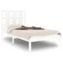 Weißer Einzelbettrahmen aus Massivholz, 75 x 190 cm von , Betten und Lattenroste - Ref: Foro24-3105561, Preis: 93,33 €, Rabat...