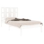 Weißer Einzelbettrahmen aus Massivholz, 75 x 190 cm von , Betten und Lattenroste - Ref: Foro24-3105561, Preis: 94,60 €, Rabat...