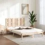 Solid pine wood bed frame 140x190 cm by , Beds and slatted bases - Ref: Foro24-3105580, Price: 113,86 €, Discount: %