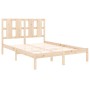 Solid pine wood bed frame 140x190 cm by , Beds and slatted bases - Ref: Foro24-3105580, Price: 115,26 €, Discount: %