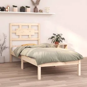 Bettgestell aus Massivholz 75x190 cm von , Betten und Lattenroste - Ref: Foro24-3105625, Preis: 87,42 €, Rabatt: %
