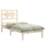 Estructura de cama madera maciza 75x190 cm de , Camas y somieres - Ref: Foro24-3105625, Precio: 91,50 €, Descuento: %
