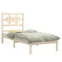 Solid wood bed frame 75x190 cm by , Beds and slatted bases - Ref: Foro24-3105625, Price: 87,42 €, Discount: %