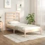 Solid wood bed frame 75x190 cm by , Beds and slatted bases - Ref: Foro24-3105755, Price: 81,15 €, Discount: %