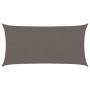 Toldo de vela gris antracita HDPE 160 g/m² 2,5x4,5 m