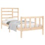 Estructura de cama madera maciza 75x190 cm de , Camas y somieres - Ref: Foro24-3105885, Precio: 88,87 €, Descuento: %