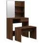 Oak brown dressing table set 74.5x40x141 cm by , Bedroom Dressers - Ref: Foro24-3114146, Price: 90,59 €, Discount: %