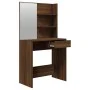 Eichenbraunes Schminktisch-Set 74,5 x 40 x 141 cm von , Schlafzimmerkommoden - Ref: Foro24-3114146, Preis: 90,59 €, Rabatt: %
