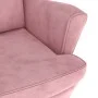 Ohrensessel und Hocker aus rosa Samt von , Sessel - Ref: Foro24-3115935, Preis: 319,62 €, Rabatt: %