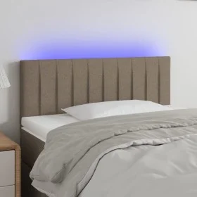 Headboard with LED in taupe gray fabric 80x5x78/88 cm by , Headboards and footboards - Ref: Foro24-3121828, Price: 41,16 €, D...