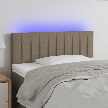 Kopfteil mit LED aus taupegrauem Stoff 80x5x78/88 cm von , Kopf- und Fußteile - Ref: Foro24-3121828, Preis: 38,50 €, Rabatt: %