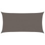 Toldo de vela gris antracita HDPE 160 g/m² 2,5x5 m