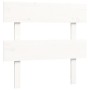 Weißer Bettrahmen aus Massivholz mit Kopfteil von , Betten und Lattenroste - Ref: Foro24-3193497, Preis: 104,82 €, Rabatt: %