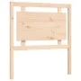 Single bed frame with solid wood headboard by , Beds and slatted bases - Ref: Foro24-3194011, Price: 92,26 €, Discount: %
