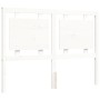 White solid wood bed frame with headboard 140x190 cm by , Beds and slatted bases - Ref: Foro24-3194032, Price: 150,83 €, Disc...