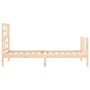 Estructura de cama individual con cabecero madera maciza de , Camas y somieres - Ref: Foro24-3193036, Precio: 93,67 €, Descue...