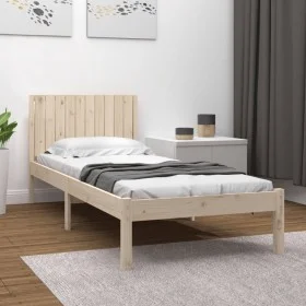 Bettgestell aus massivem Kiefernholz, 100 x 200 cm von , Betten und Lattenroste - Ref: Foro24-3104403, Preis: 107,04 €, Rabat...