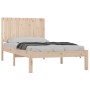 Solid pine wood bed frame 100x200 cm by , Beds and slatted bases - Ref: Foro24-3104403, Price: 108,55 €, Discount: %