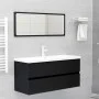 Black engineered wood cabinet with sink by , bathroom vanities - Ref: Foro24-3071658, Price: 319,36 €, Discount: %