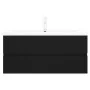 Black engineered wood cabinet with sink by , bathroom vanities - Ref: Foro24-3071658, Price: 319,36 €, Discount: %