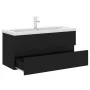 Black engineered wood cabinet with sink by , bathroom vanities - Ref: Foro24-3071658, Price: 319,36 €, Discount: %