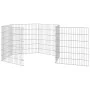 Jaula para conejos 6 paneles hierro galvanizado 54x60 cm de , Jaulas y habitáculos para animales pequeños - Ref: Foro24-17157...