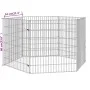 Rabbit cage 6 panels galvanized iron 54x60 cm by , Cages and habitats for small animals - Ref: Foro24-171573, Price: 25,49 €,...