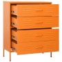 Armario de cajones de acero naranja 80x35x101,5 cm de , Cajoneras - Ref: Foro24-336201, Precio: 179,18 €, Descuento: %