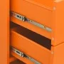 Armario de cajones de acero naranja 80x35x101,5 cm by , Drawers - Ref: Foro24-336201, Price: 195,39 €, Discount: %