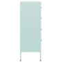 Mintgrüner Schubladenschrank aus Stahl 80x35x101,5 cm von , Schubladen - Ref: Foro24-336203, Preis: 180,54 €, Rabatt: %