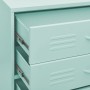 Mintgrüner Schubladenschrank aus Stahl 80x35x101,5 cm von , Schubladen - Ref: Foro24-336203, Preis: 180,54 €, Rabatt: %