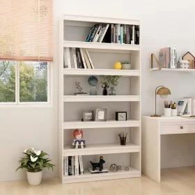 White pine wood space divider shelf 100x30x200 cm by , Bookcases and shelves - Ref: Foro24-808229, Price: 186,72 €, Discount: %
