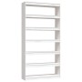 Raumteilerregal aus weißem Kiefernholz, 100 x 30 x 200 cm von , Bücherregale und Regale - Ref: Foro24-808229, Preis: 189,57 €...